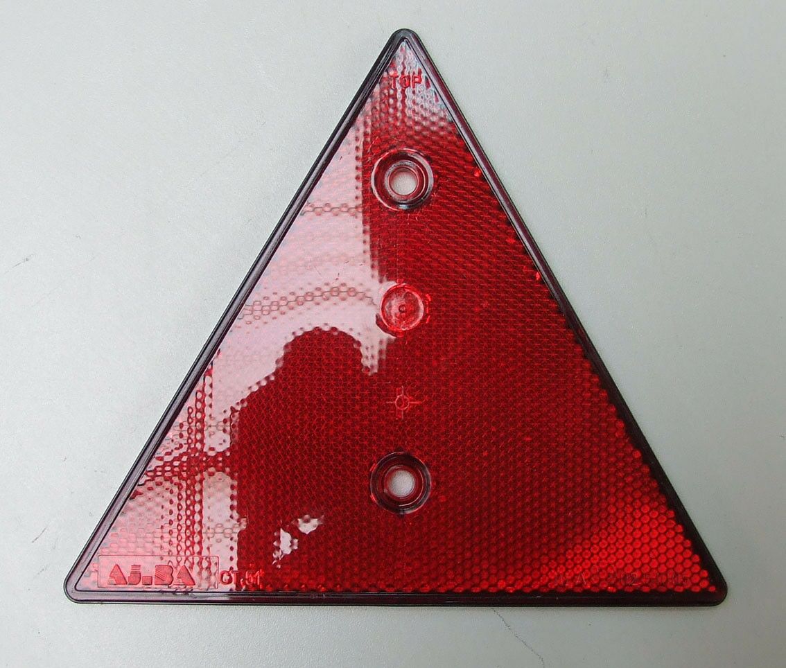 Katadiopter crveni trokut 155x155mm