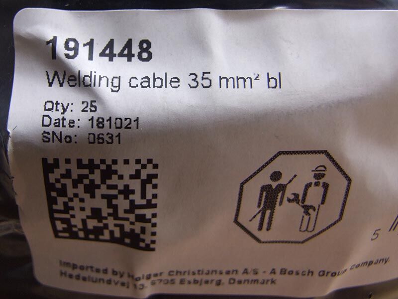 Kabel crni 35mm2 200v 217a 25m