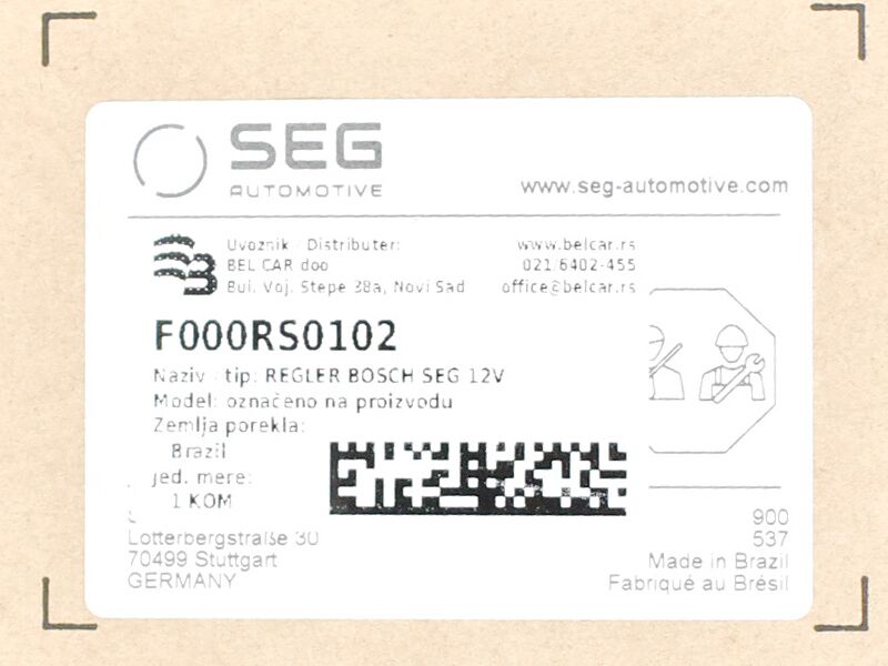 Regler bosch seg 12v mercedes vito sprinter 2.2 cdi