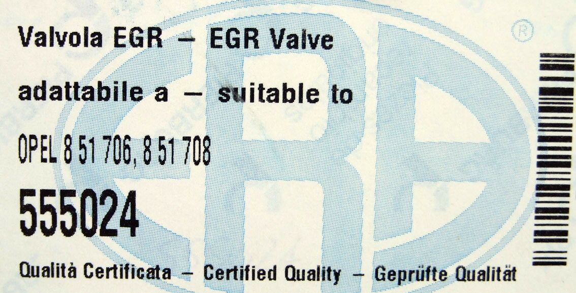 Egr ventil opel corsa b 1.2 96-, astra g 1.2 twinport