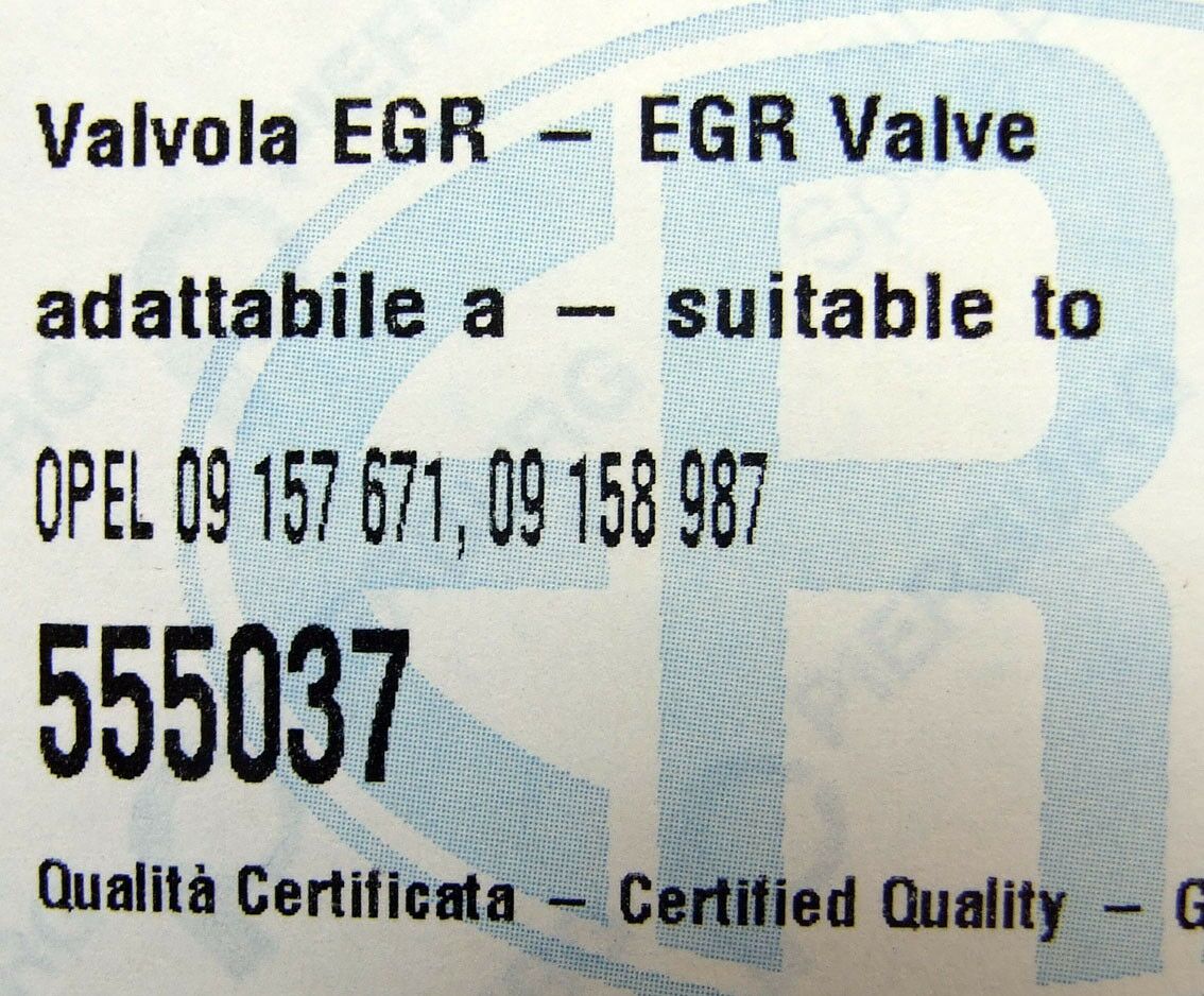 Egr ventil opel astra h gtc 1.4 05-, corsa c 1.2 16v