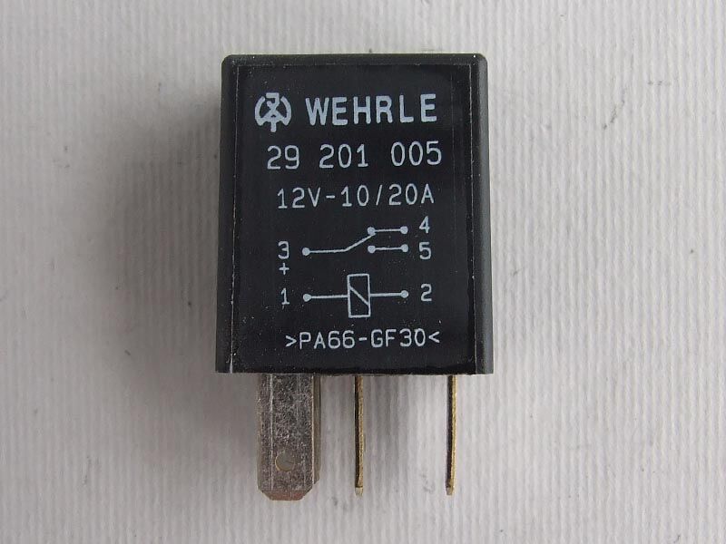 Micro relej wehrle 12v 10/20a 5 pin