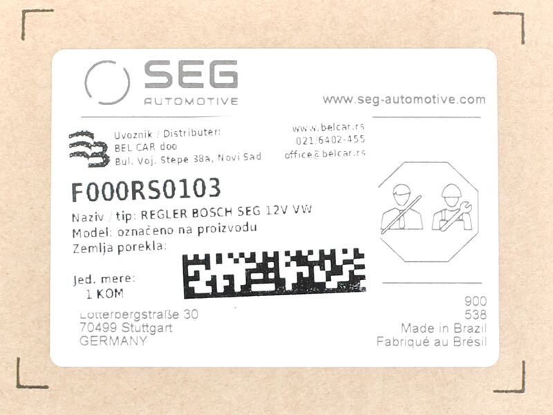 Regler bosch seg 12v vw golf iv v audi a3 seat skoda